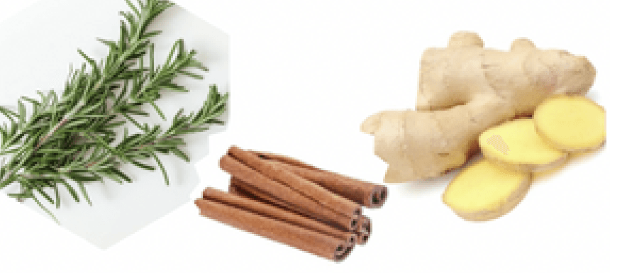 Romarin, Cannelle & Gingembre
